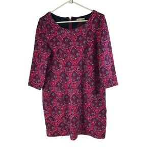 White Stuff 3/4 sleeve Dress Floral Pattern Pockets! Women's US 12
